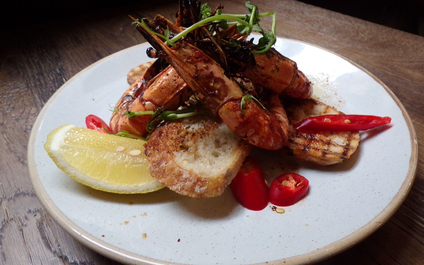 A plated pub main from the daily menu at Garrick's Head